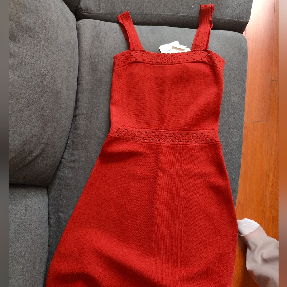 sandro red dress